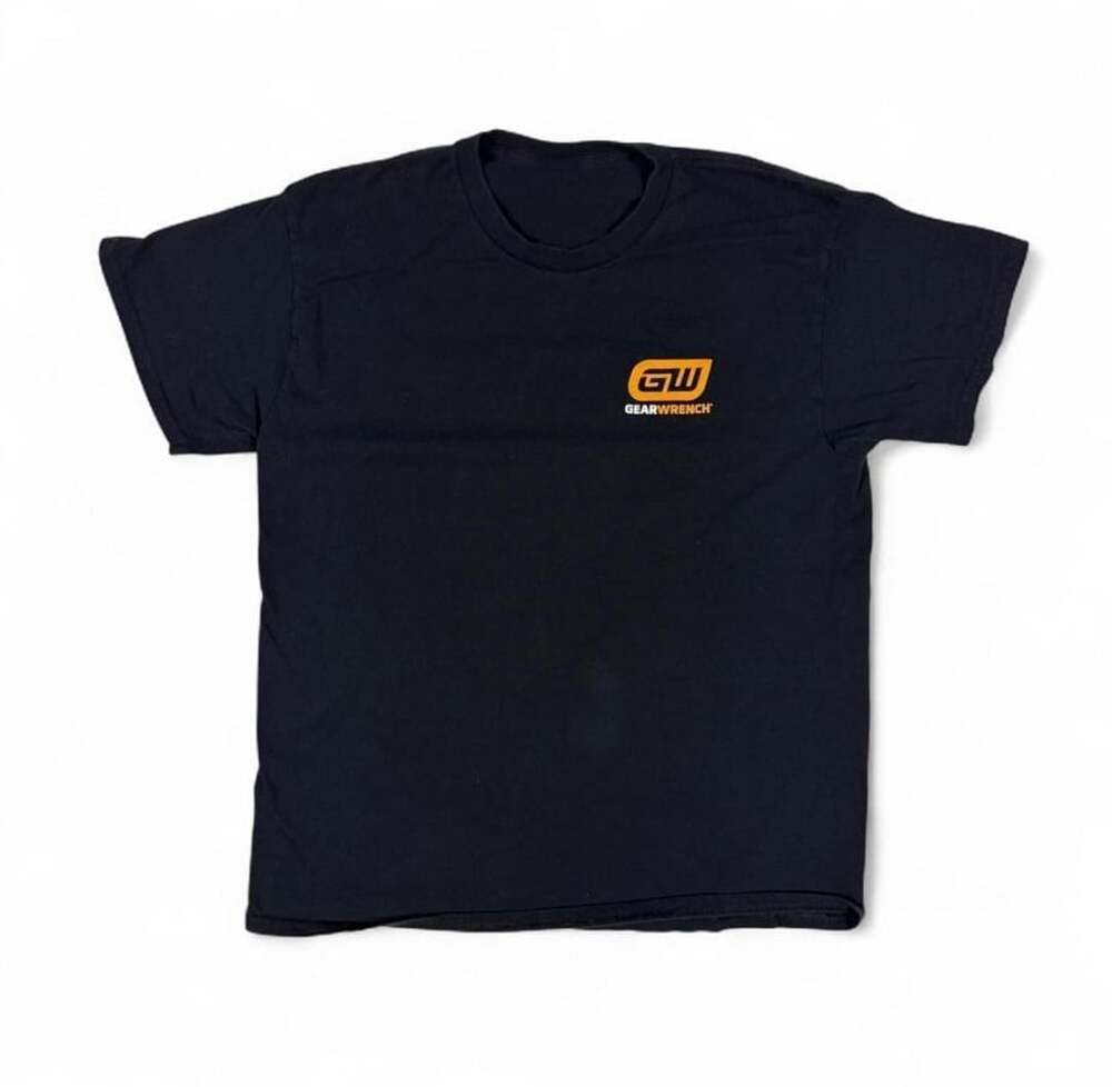 GearWrench T-Shirt Size Large Black Logo Graphic Tee